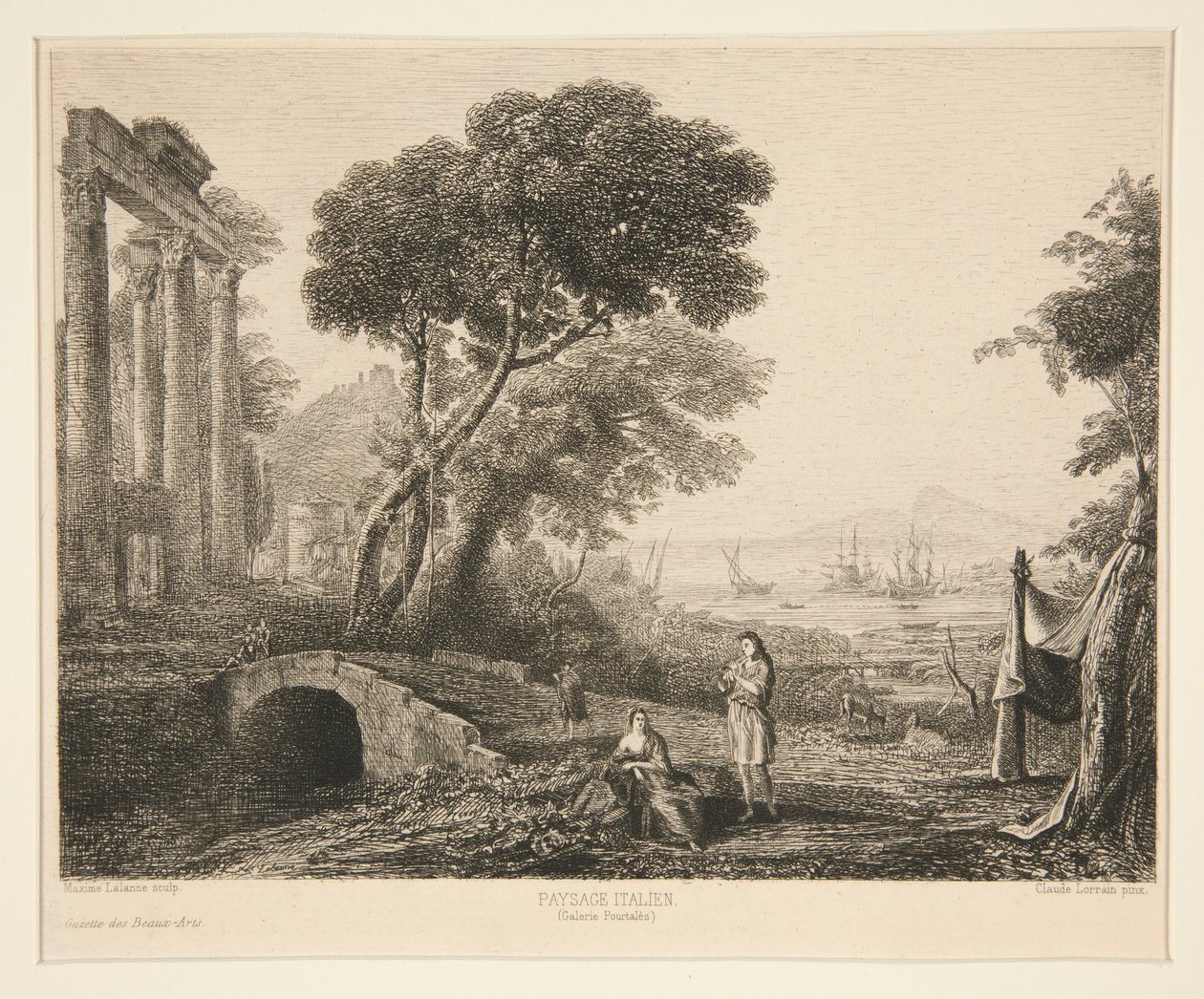 Paisagem italiana de Maxime Lalanne