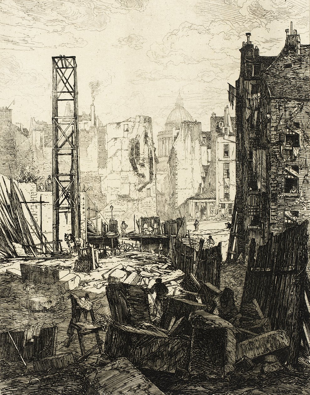 Abertura do Boulevard Saint-Germain de Maxime Lalanne