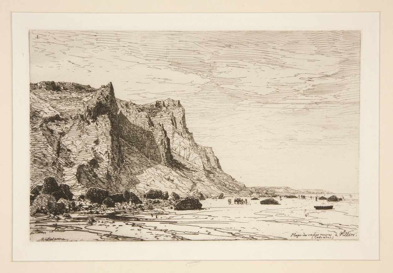 Plage des vaches noires ? Villers (Calvados) (Praia das Vacas Negras em Villiers [Cavaldos]) de Maxime Lalanne