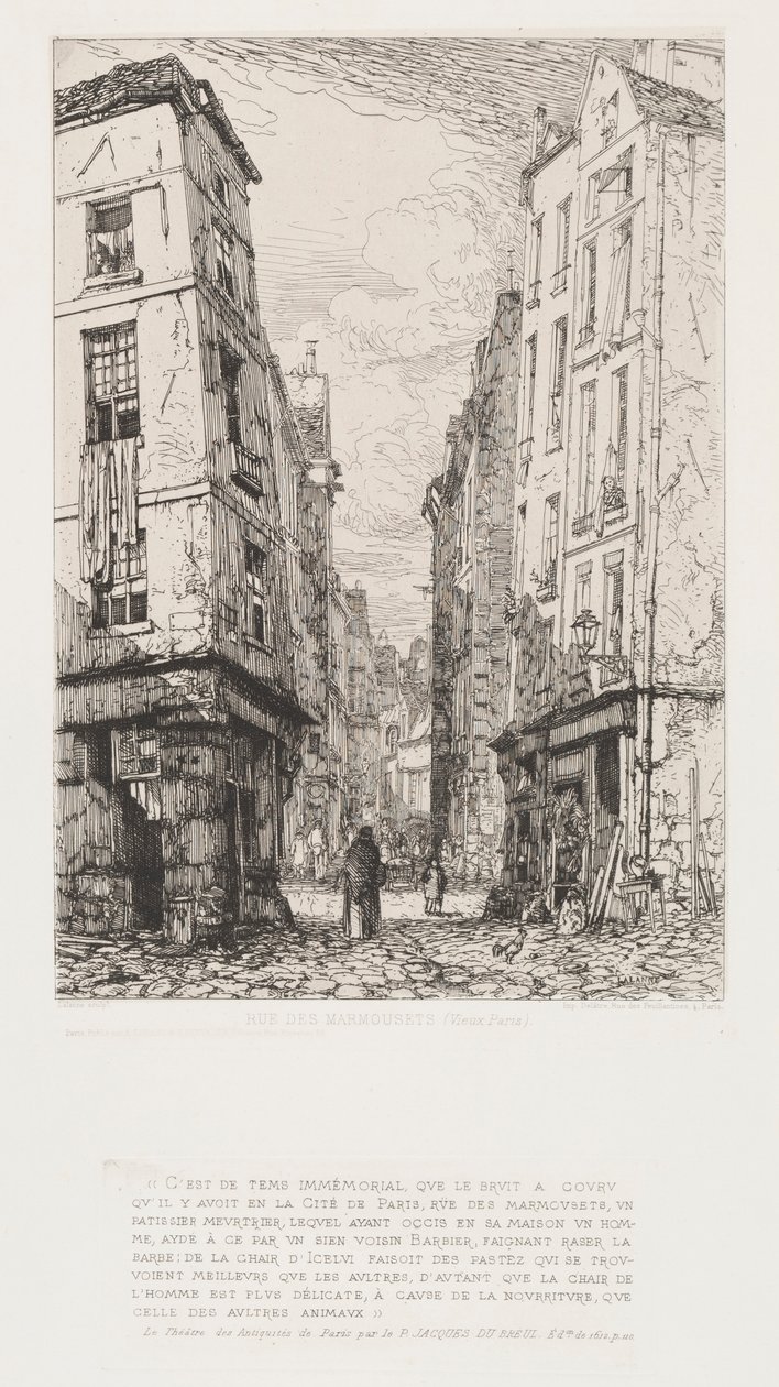 Rue des Marmousets (antiga Paris) de Maxime Lalanne