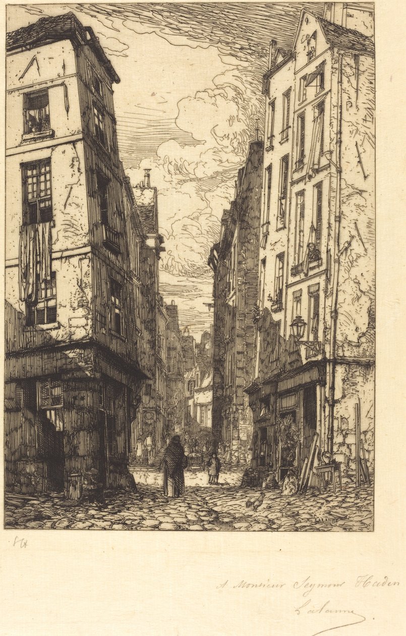 Rue des Marmousets (Quartier de la cite, vieux Paris) de Maxime Lalanne