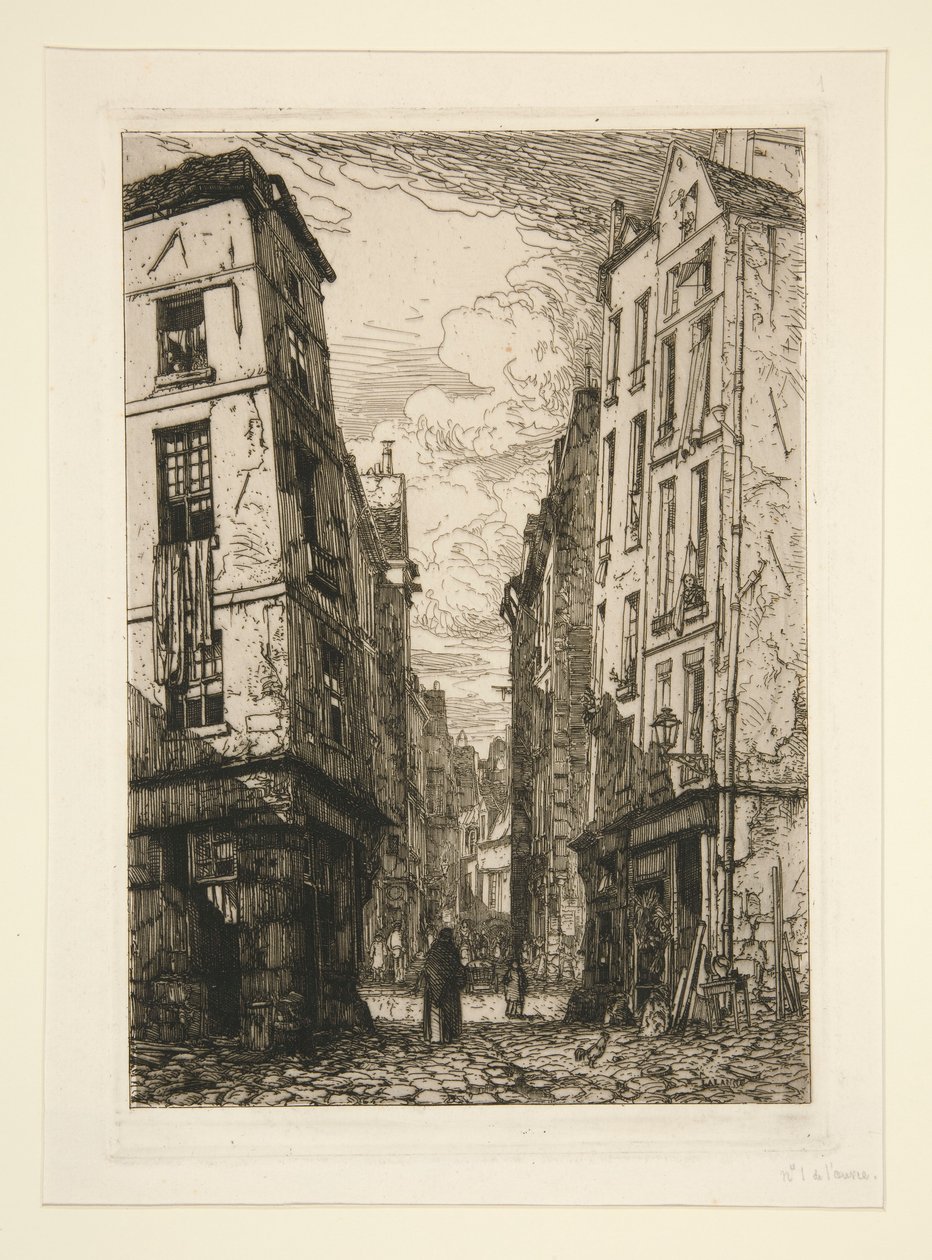 Rue des Marmousets (Velha Paris) de Maxime Lalanne