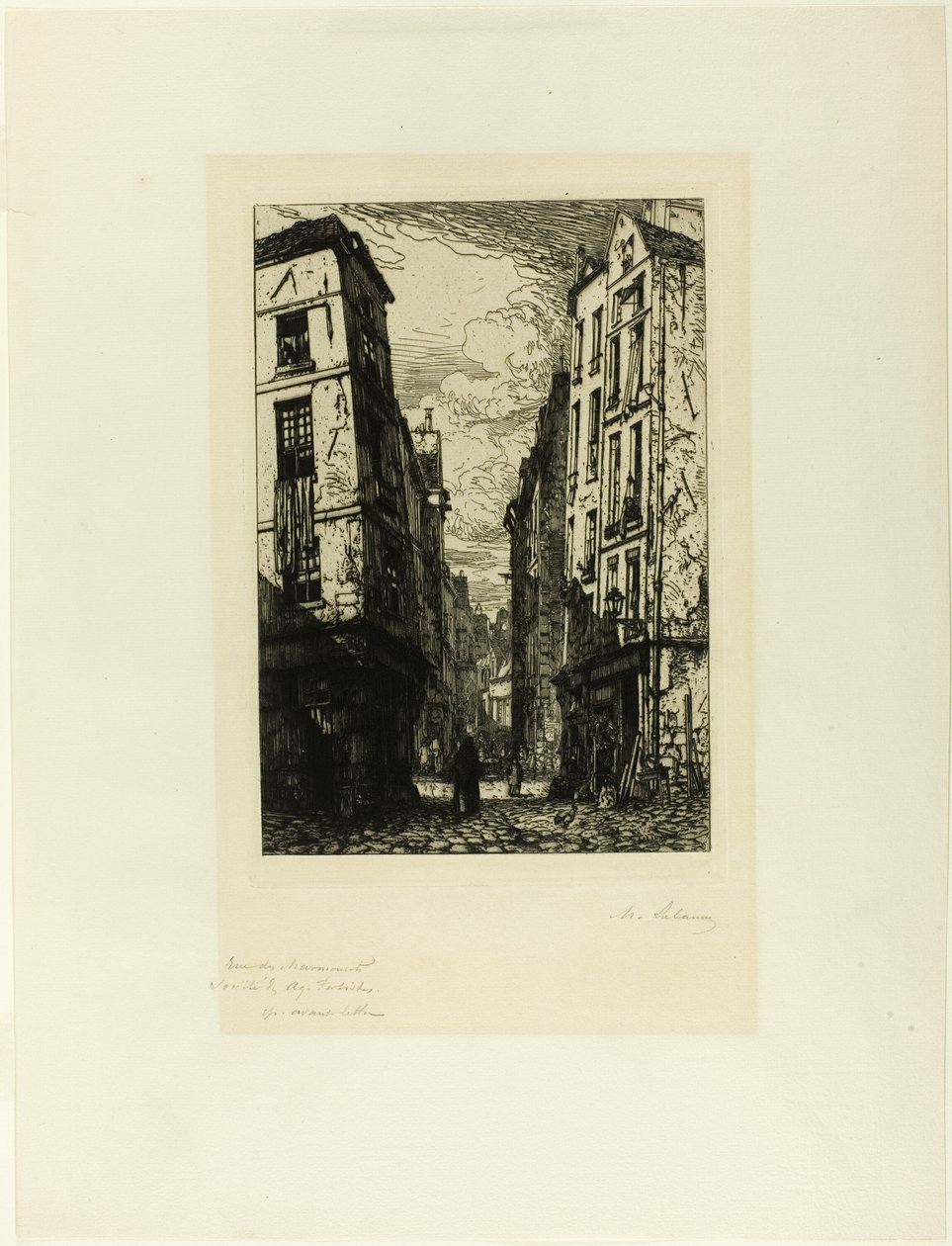 Rue des Marmousets de Maxime Lalanne