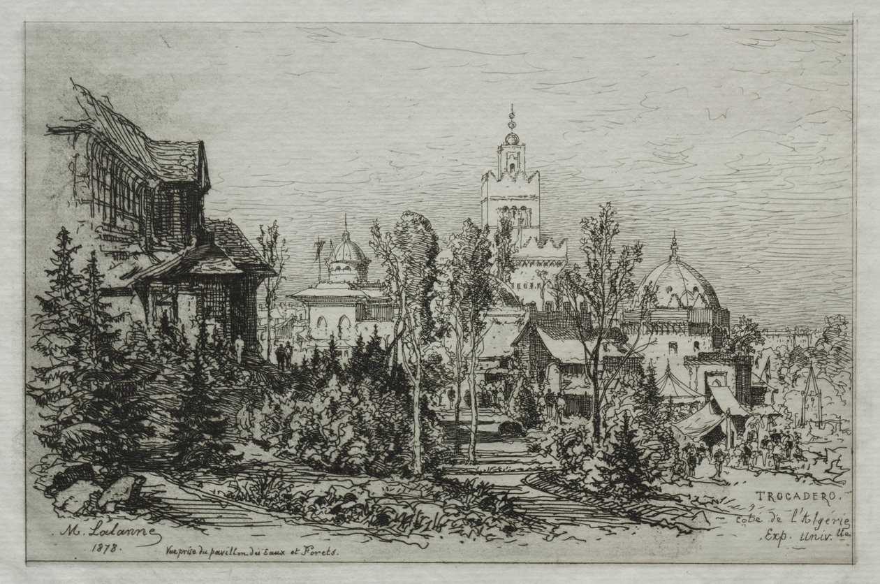 O Palácio Argelino no Trocadero de Maxime Lalanne