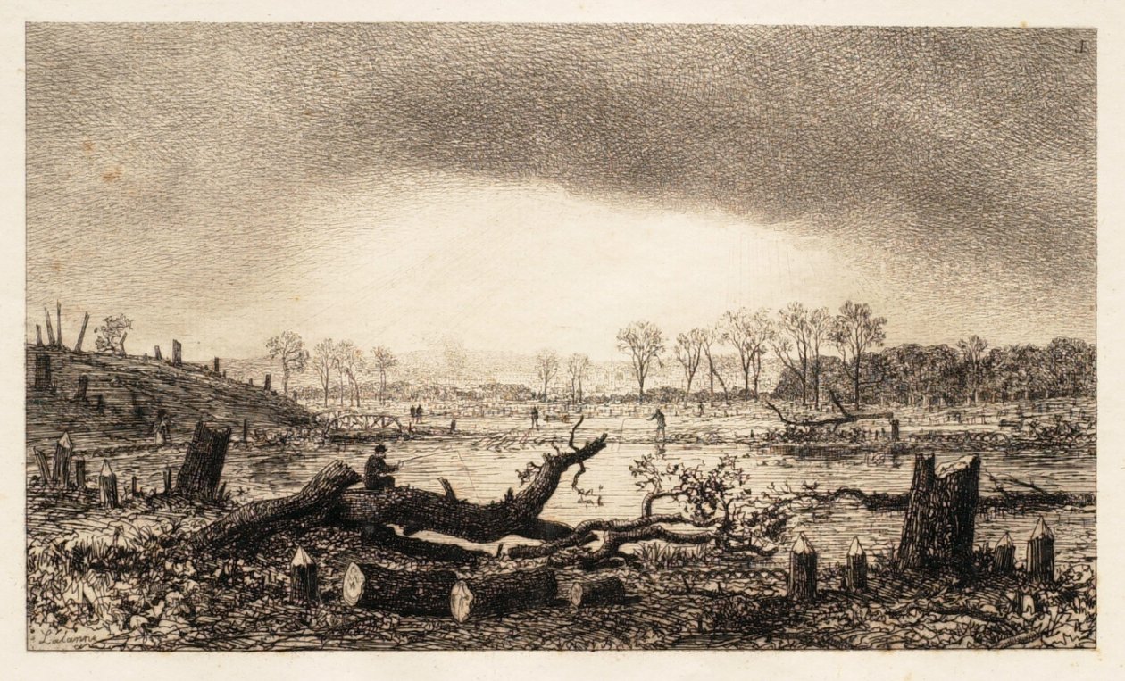 O lago em Auteuil de Maxime Lalanne