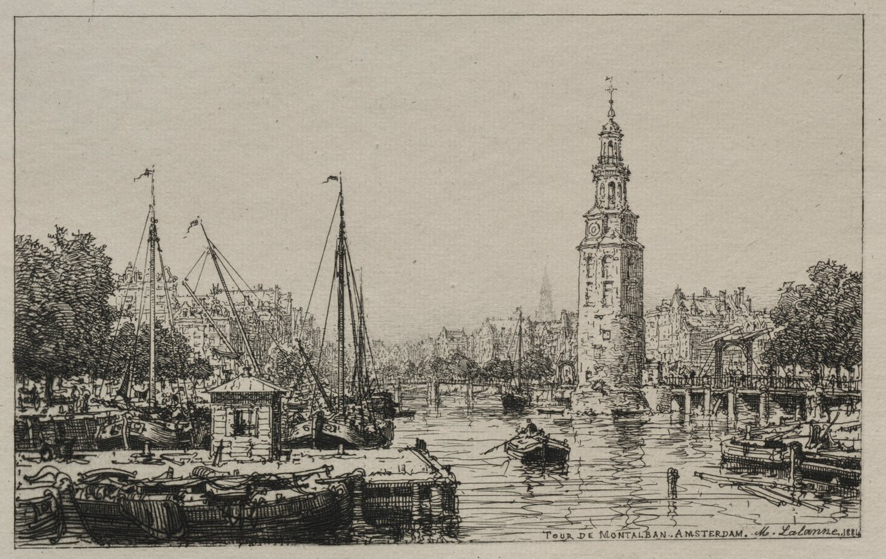 Tour de Montelban, Amsterdã, 1884. de Maxime Lalanne