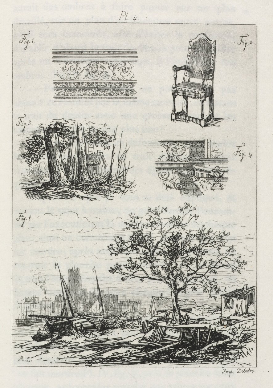 Tratado de Gravura com Água Forte: Ilustração 4, 1866. de Maxime Lalanne