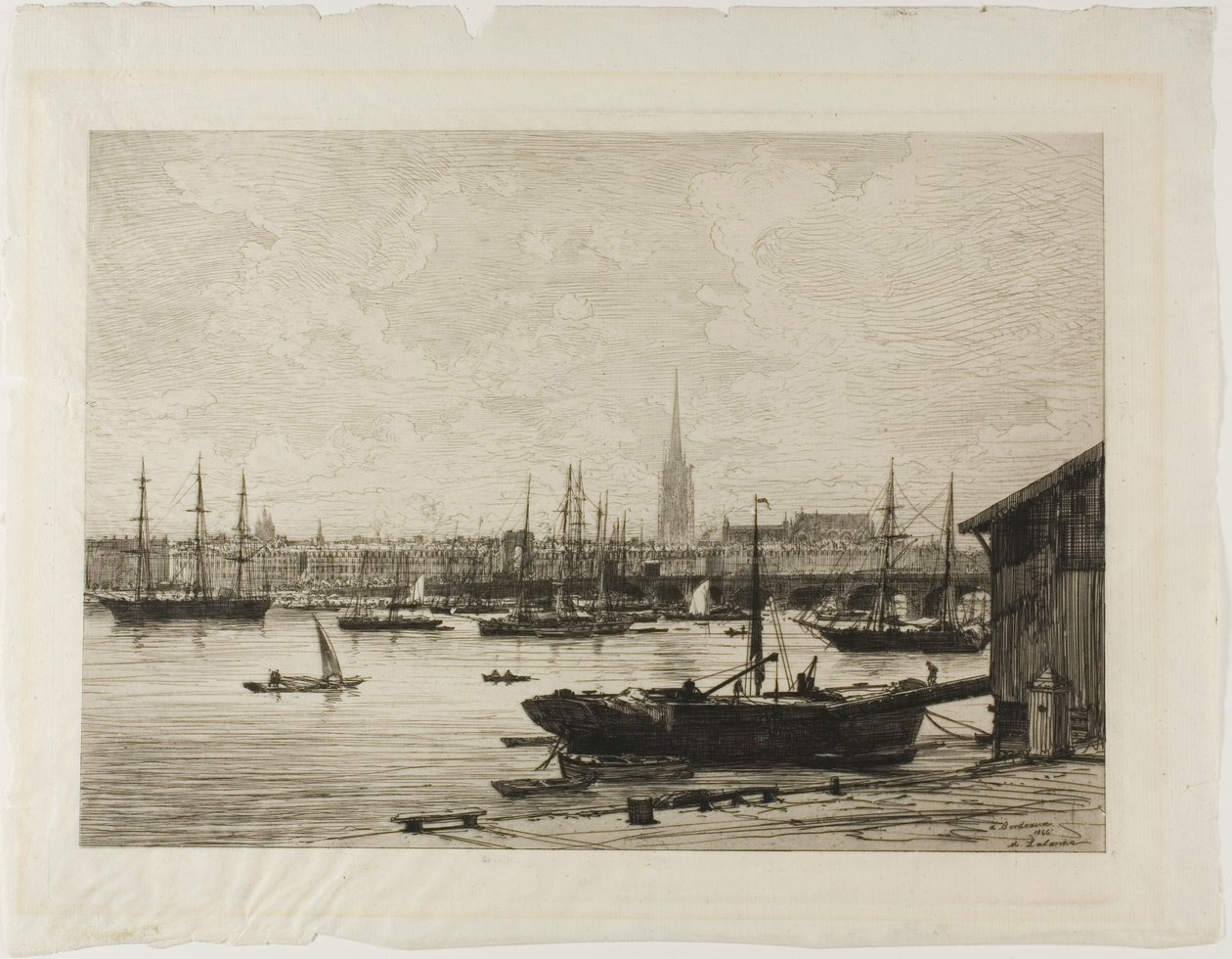 Vista de Bordéus de Maxime Lalanne