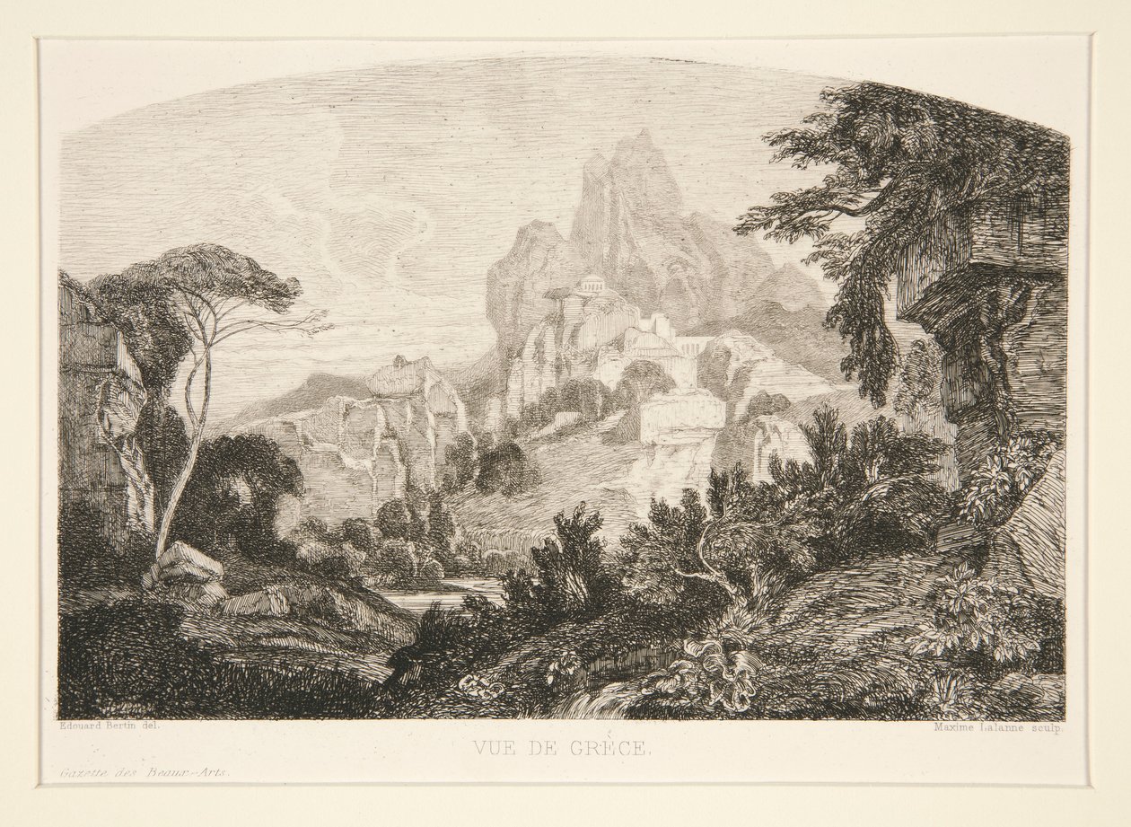 Vue de Gr?ce (Vista da Grécia) de Maxime Lalanne