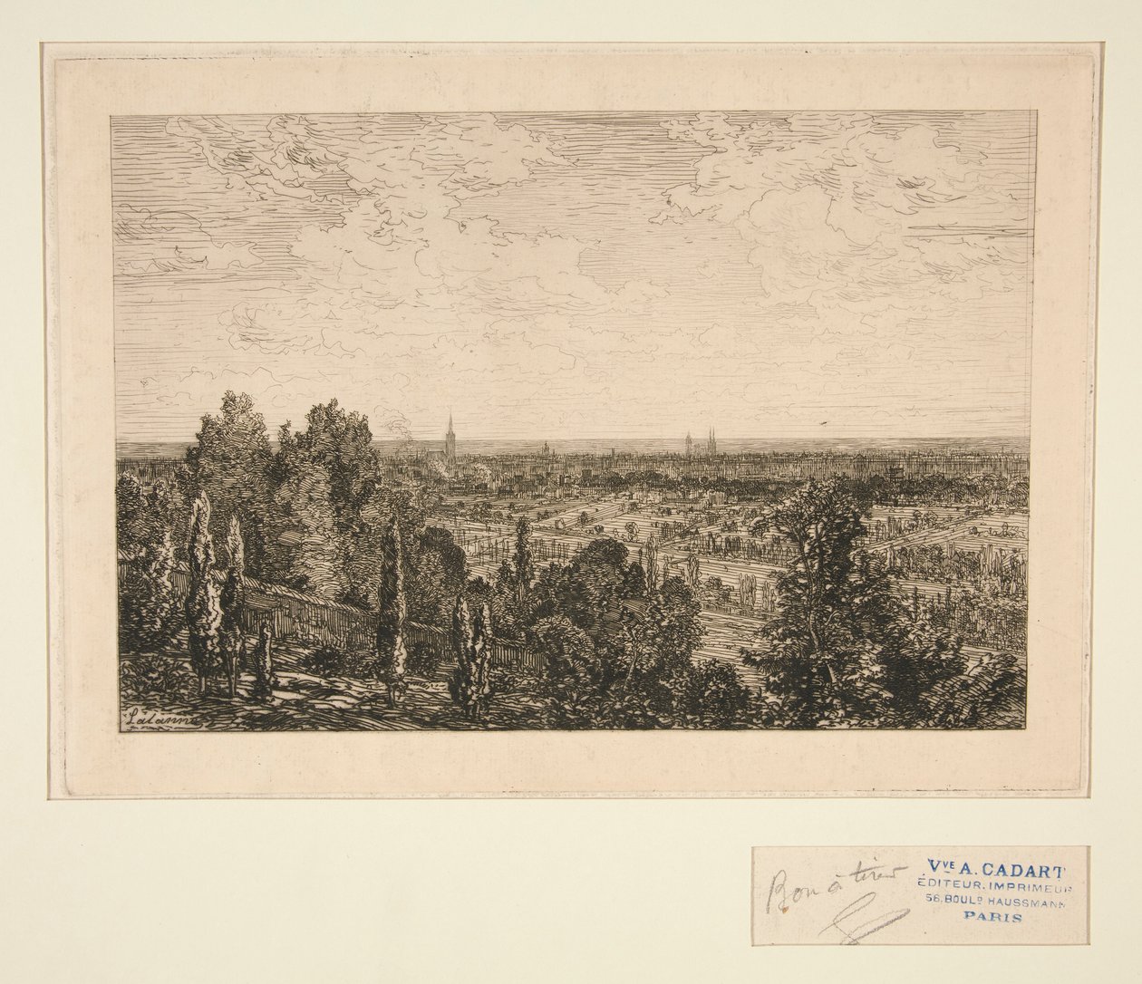 Vue de Paris (Vista de Paris) de Maxime Lalanne
