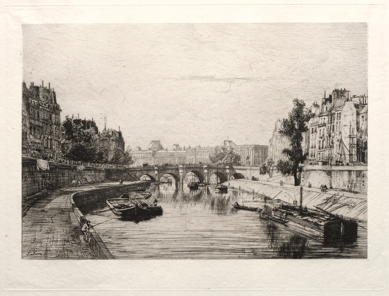 Vista tirada da ponte de S. Michel. de Maxime Lalanne