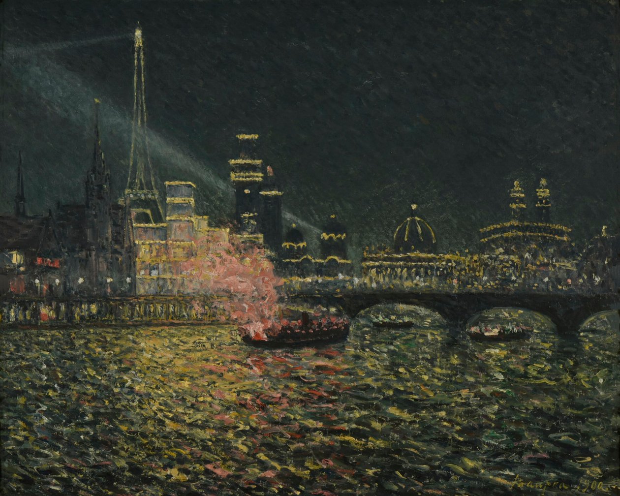 Fada Noturna: Exposição Universal 1900 Festividades noturnas: Feira Mundial 1900, 1900. de Maxime Maufra