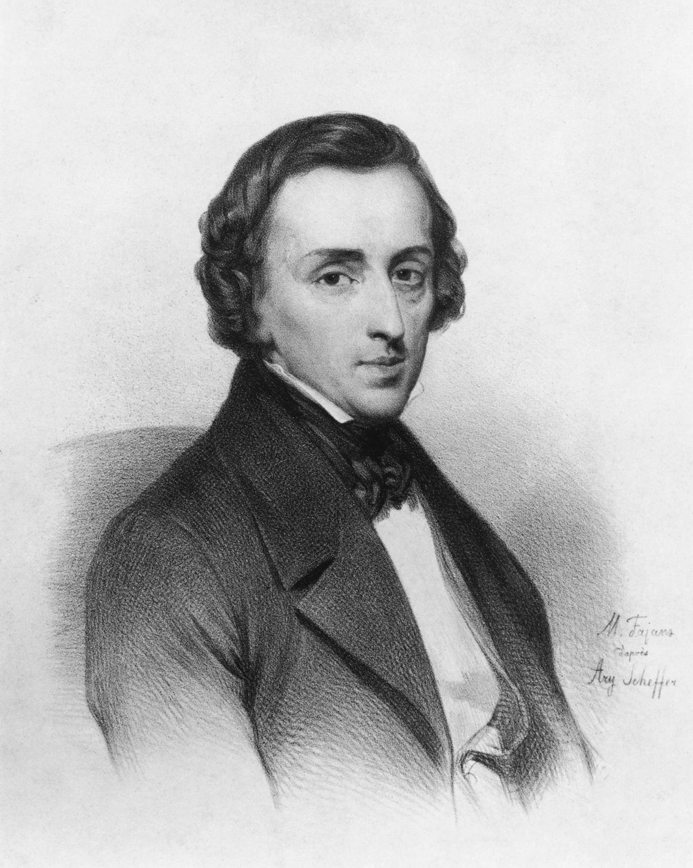 Frederic Chopin, depois de Ary Scheffer (1795-1858) de Maximilian Fajans