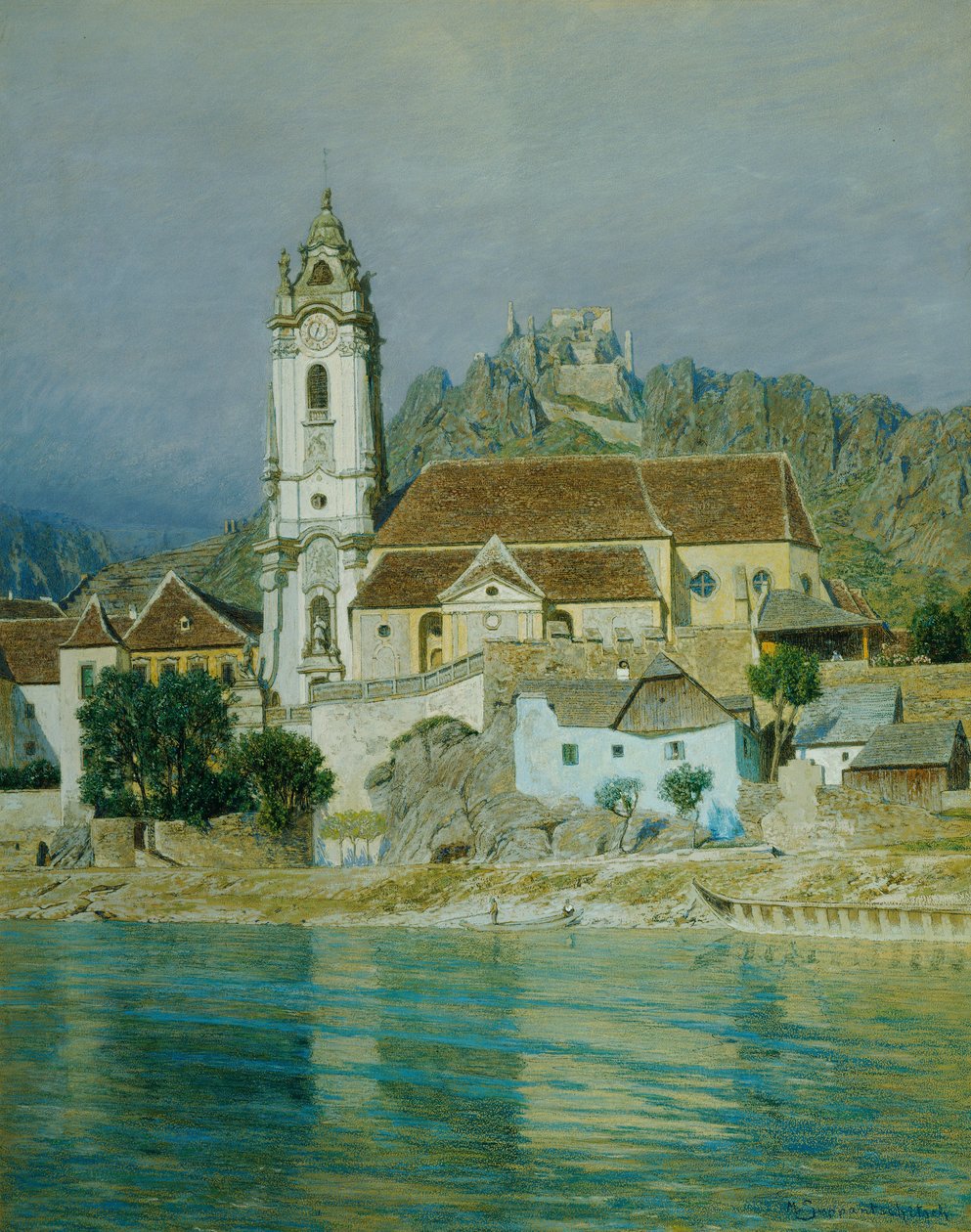 A igreja colegial de Dürnstein de Maximilian Suppantschitsch
