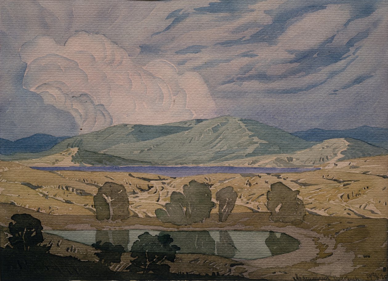 Uma nuvem sobre a baía. Koktebel, 1925 de Maximilian Voloshin