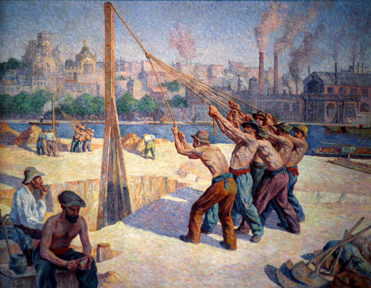 Bateristas de pilha de Maximilien Luce