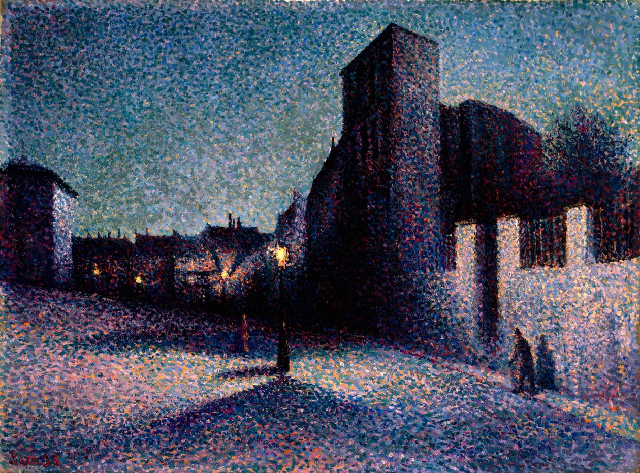 Rue Ravignan, Paris, 1893 de Maximilien Luce