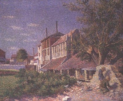 Curtumes ao lado do rio Bievre, 1887 de Maximilien Luce