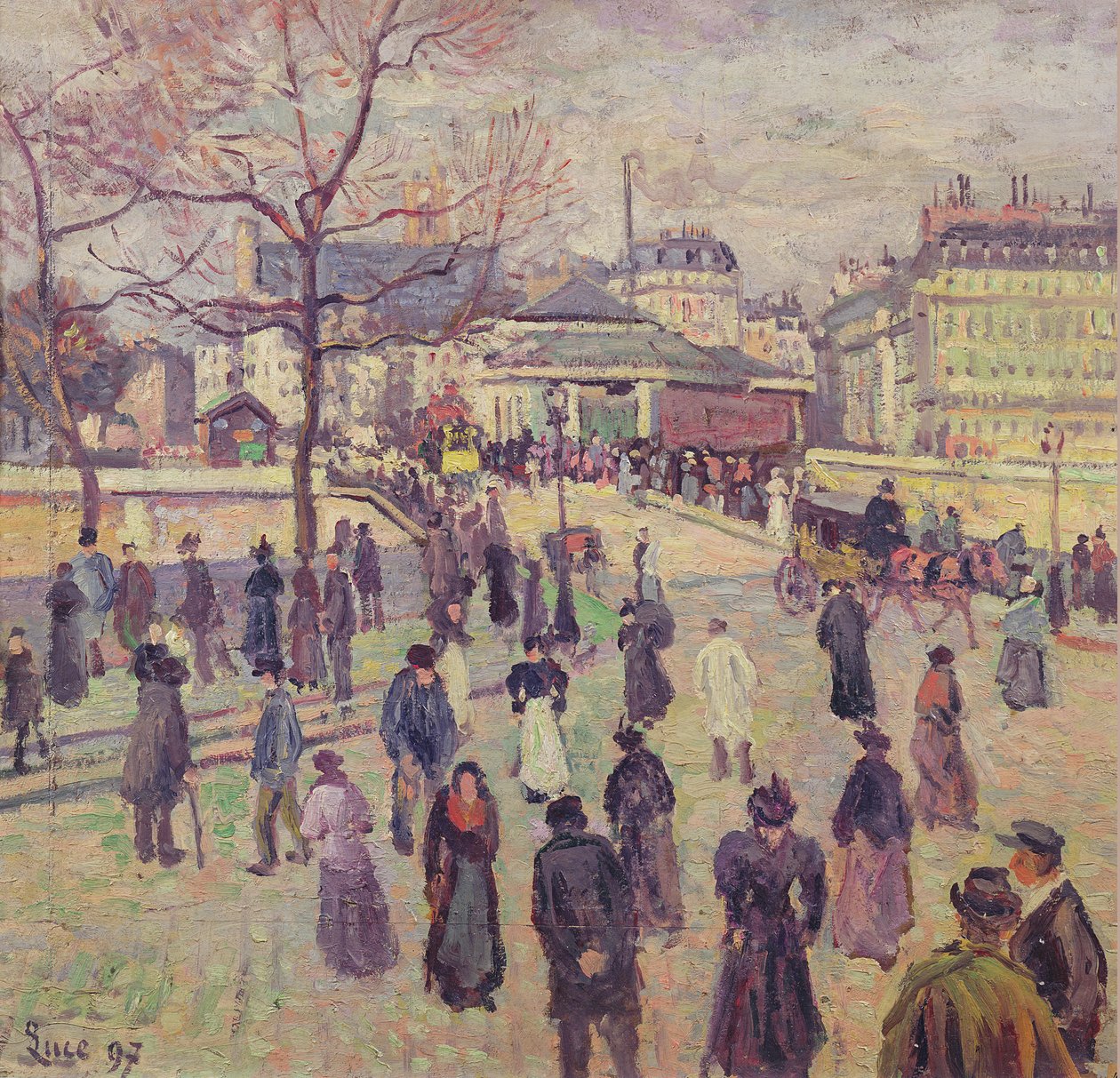 A ponte do arcebispo, 1897 de Maximilien Luce