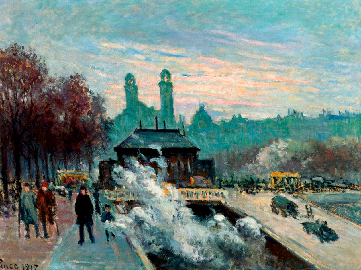 O Trocadero, Paris, 1917 de Maximilien Luce