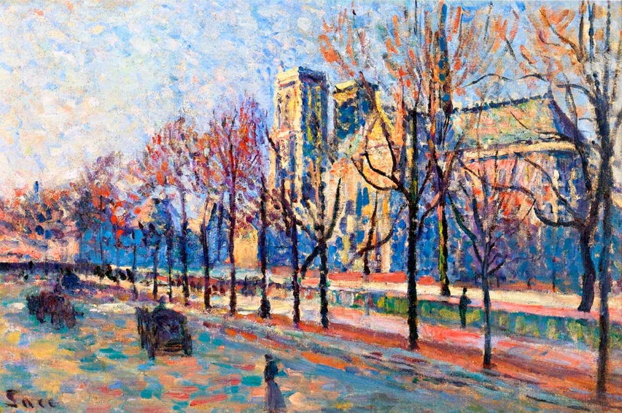 Vista do Quay Montebello, c.1897 de Maximilien Luce
