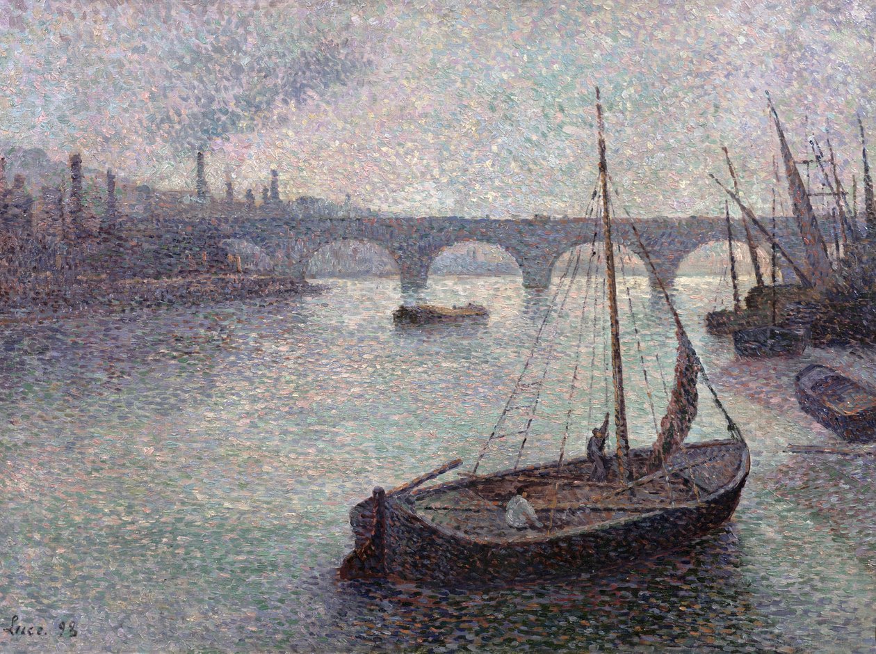 Vista do Tamisa, 1893 de Maximilien Luce