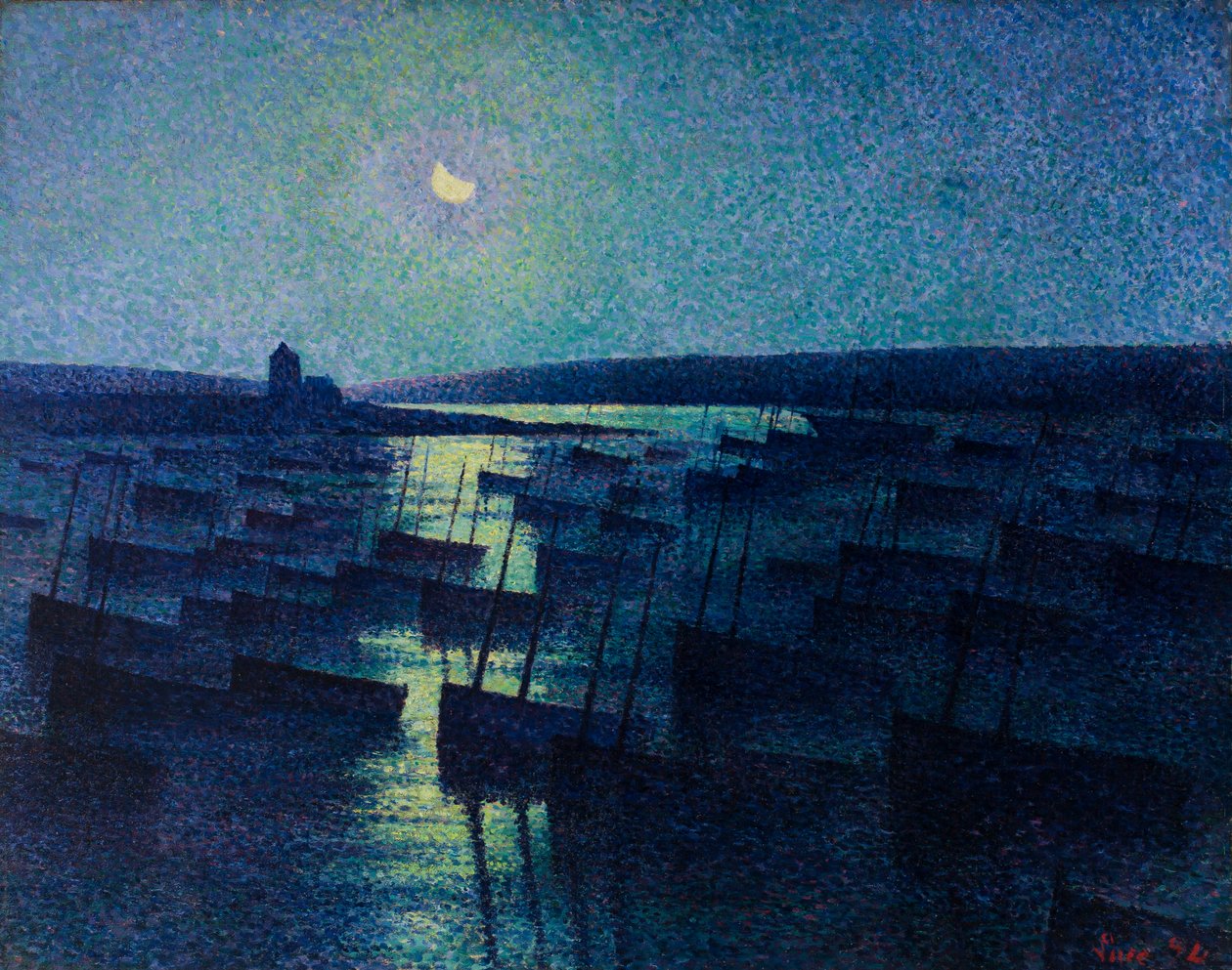 Camaret, luar e barcos de pesca de Maximilien Luce