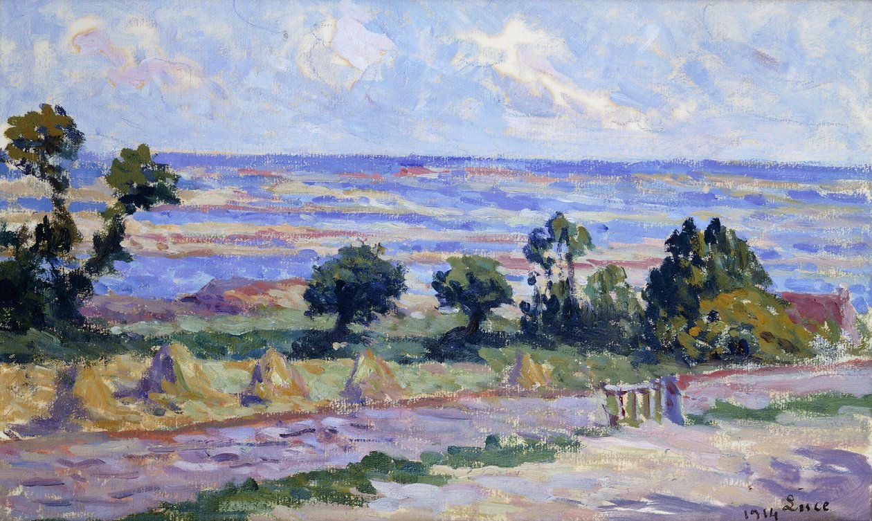 Palheiros à beira-mar; Mós à beira-mar, 1914 de Maximilien Luce