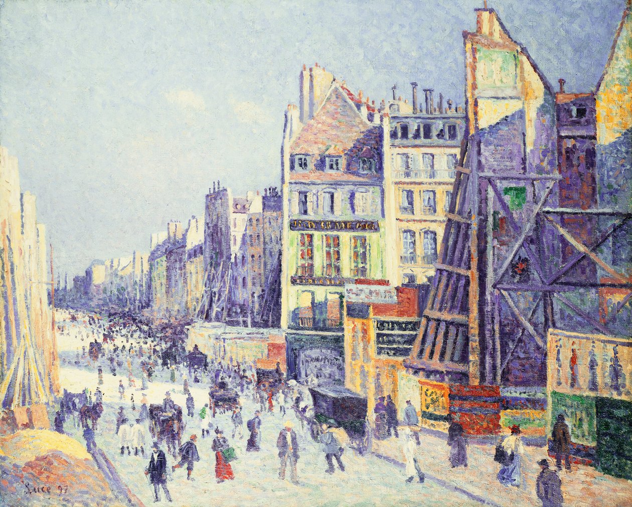 Rua Reaumur, 1897 de Maximilien Luce