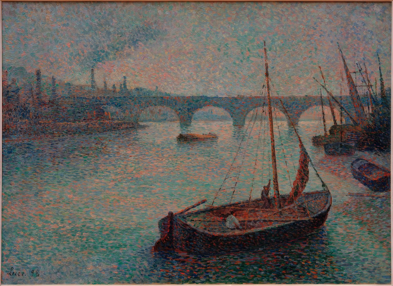 O Porto de Londres de Maximilien Luce