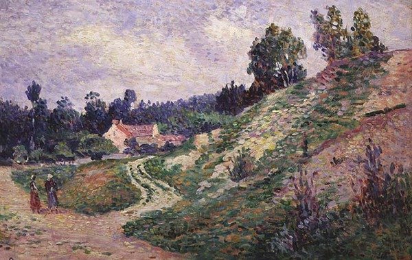 Molineux, O Caminho do Vale (óleo a bordo) de Maximilien Luce