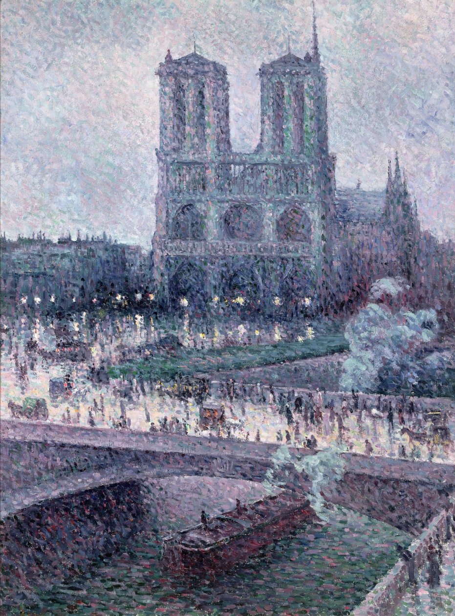 Notre Dame, c.1900 (óleo sobre tela) de Maximilien Luce