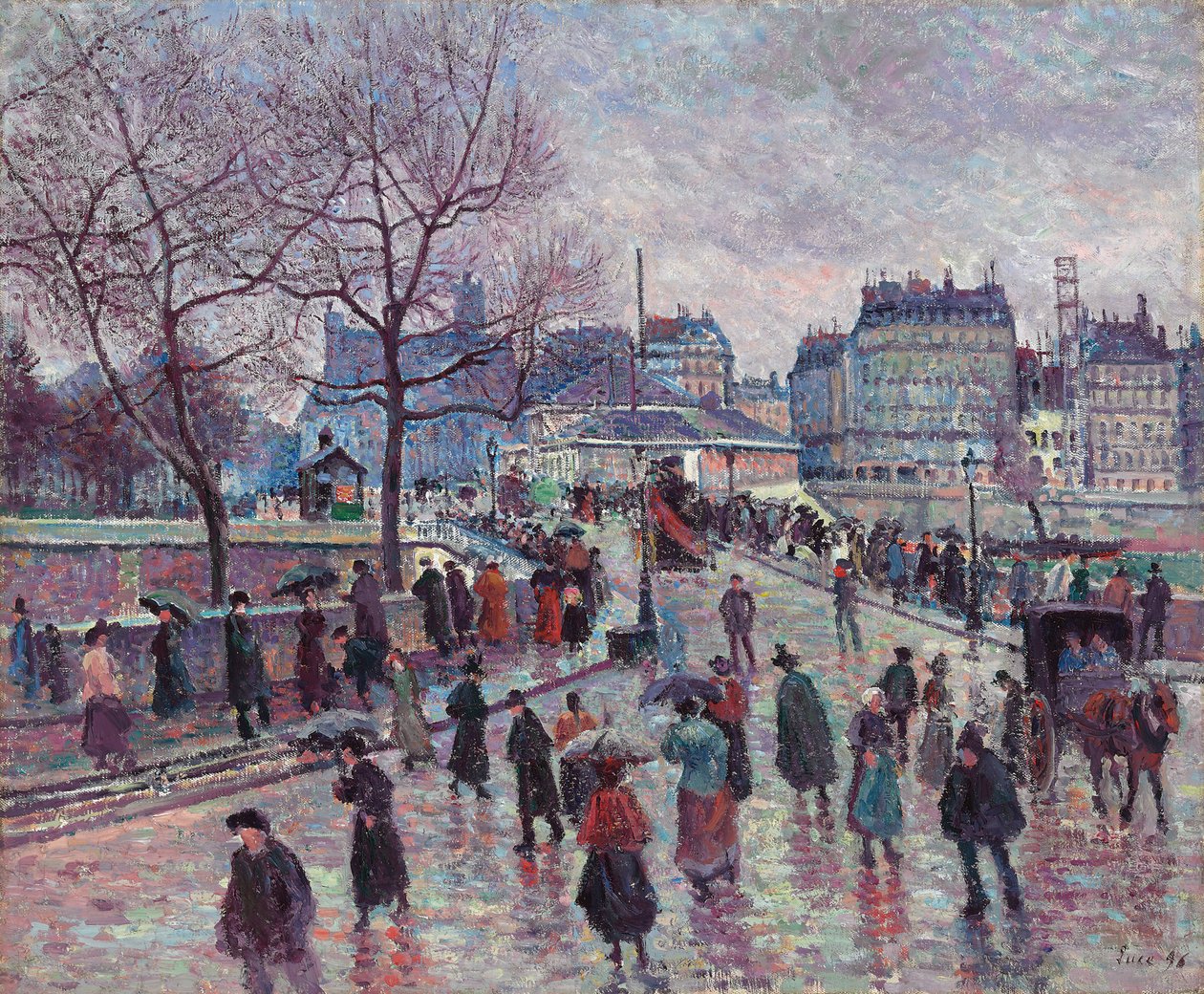 Paris, Pont de l&39;Archeveche, 1896 de Maximilien Luce