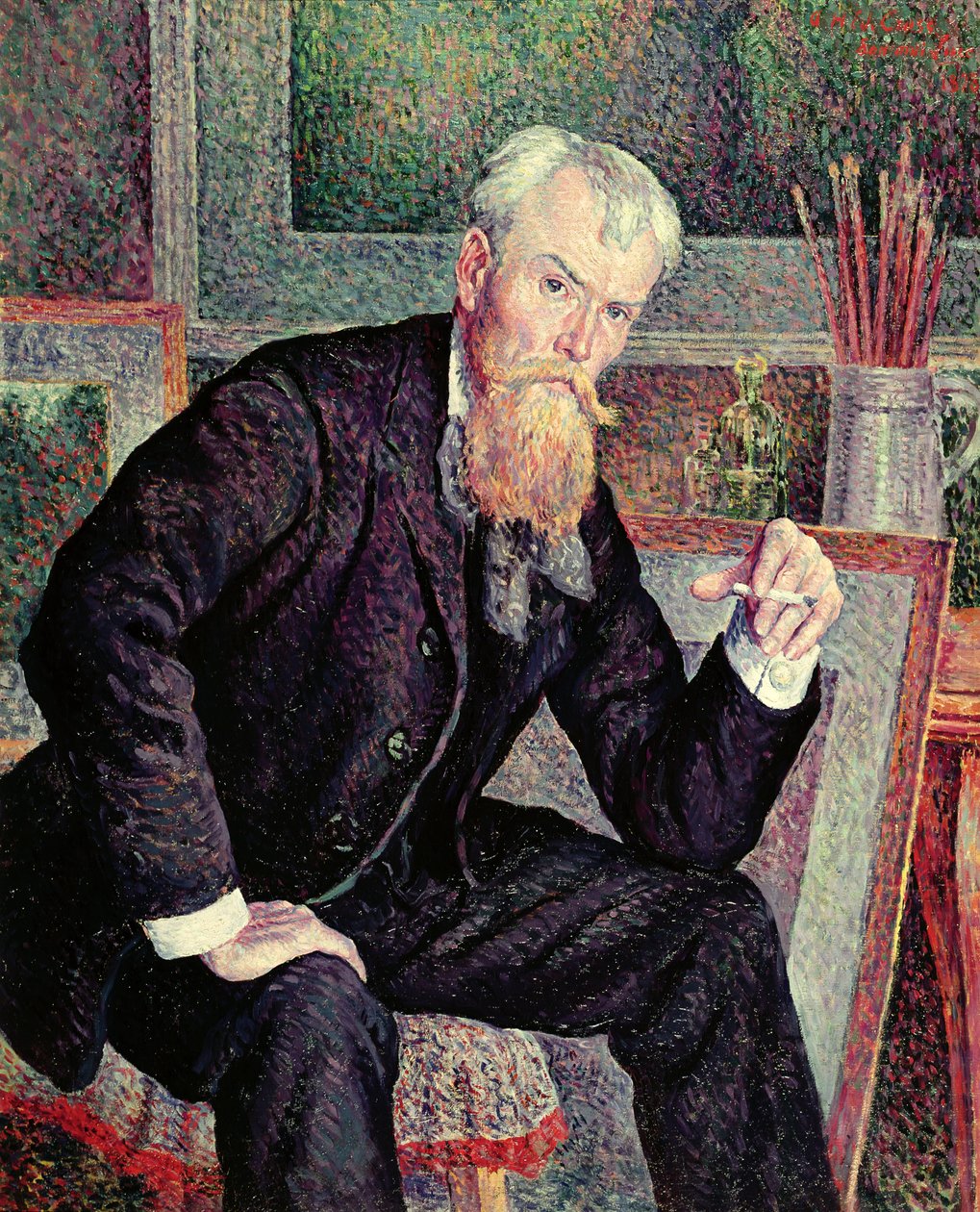 Retrato de Henri Edmond Cross (1856-1910) 1898 (ver 20769) de Maximilien Luce