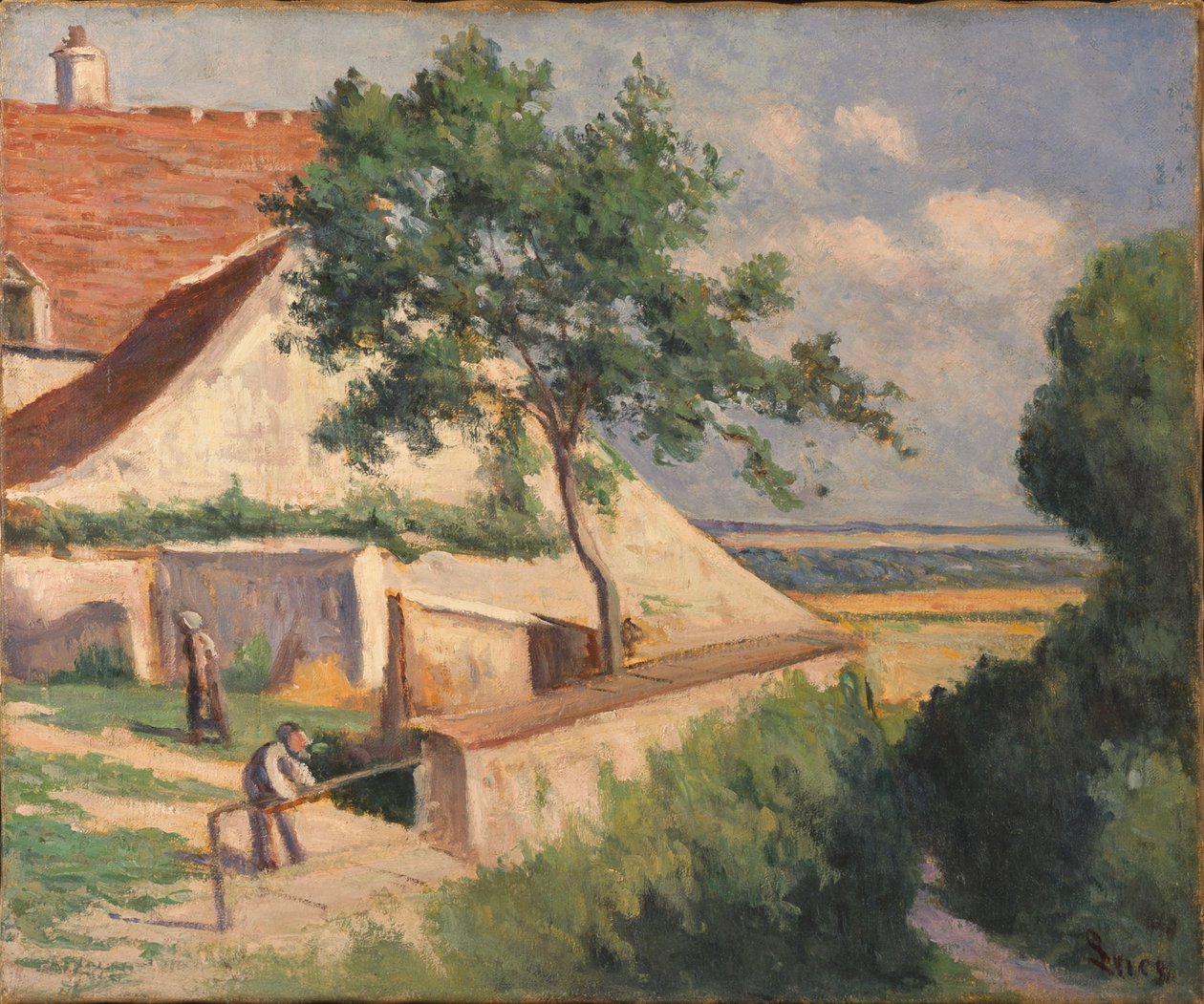 Rolleboise, Atrás da Igreja de Maximilien Luce