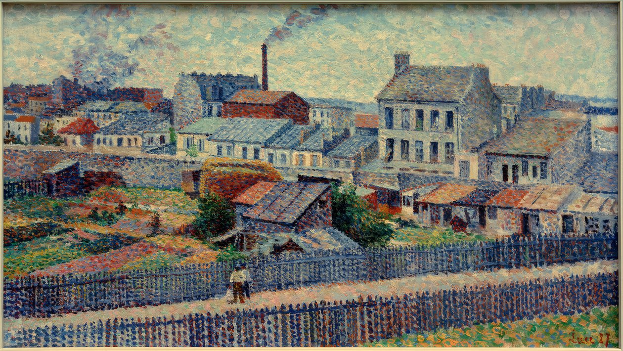 Terreno em Montmartre, Championnet Street de Maximilien Luce