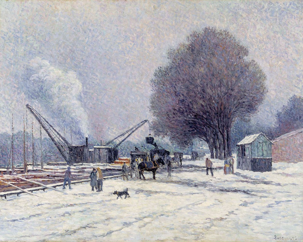 O cais de Boulogne de Maximilien Luce