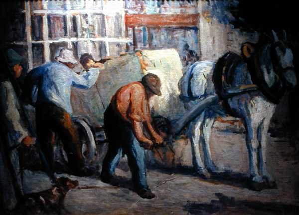 O Dray (óleo sobre tela) de Maximilien Luce