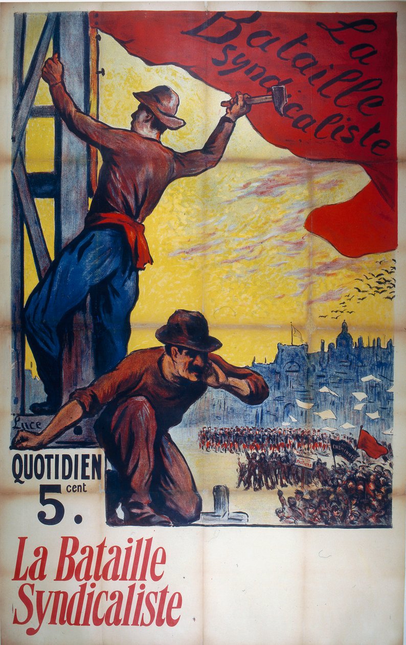 O Jornal La Bataille sindicalista 27 de abril de 1911, 1911. de Maximilien Luce
