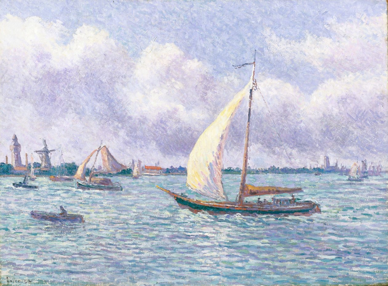 O Mosa perto de Dordrecht de Maximilien Luce