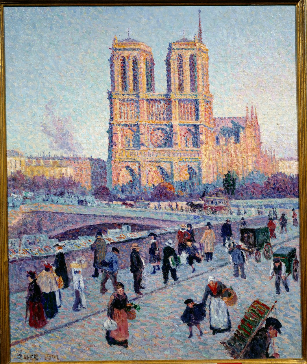 O Quai Saint Michel e Notre Dame de Maximilien Luce