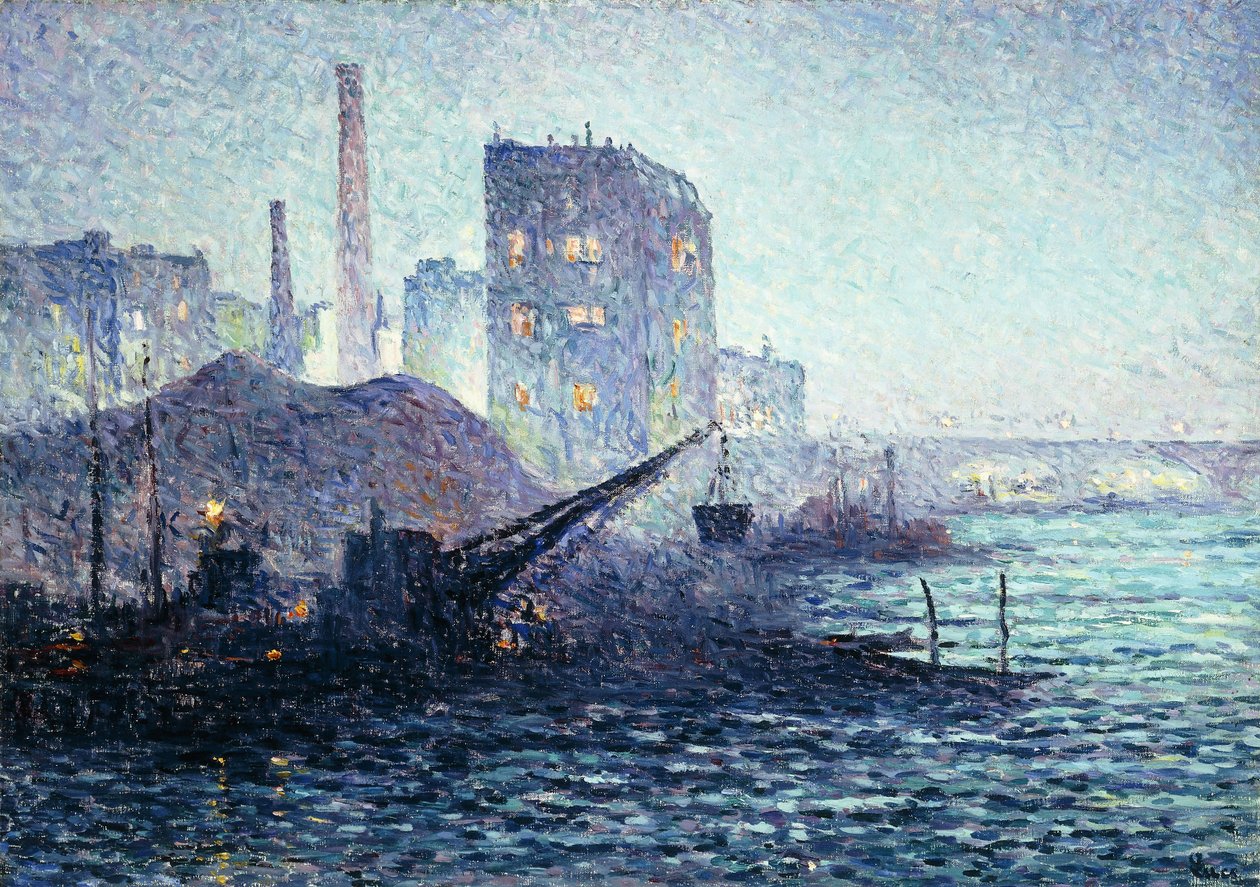 O Tamisa em Londres, c.1893 de Maximilien Luce