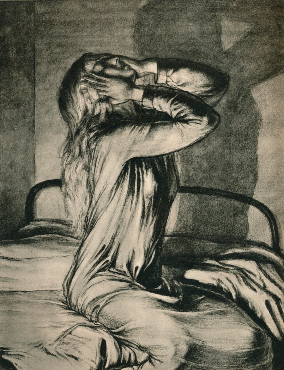 Estudo de uma menina, c1910 de Maxwell Gordon Lightfoot