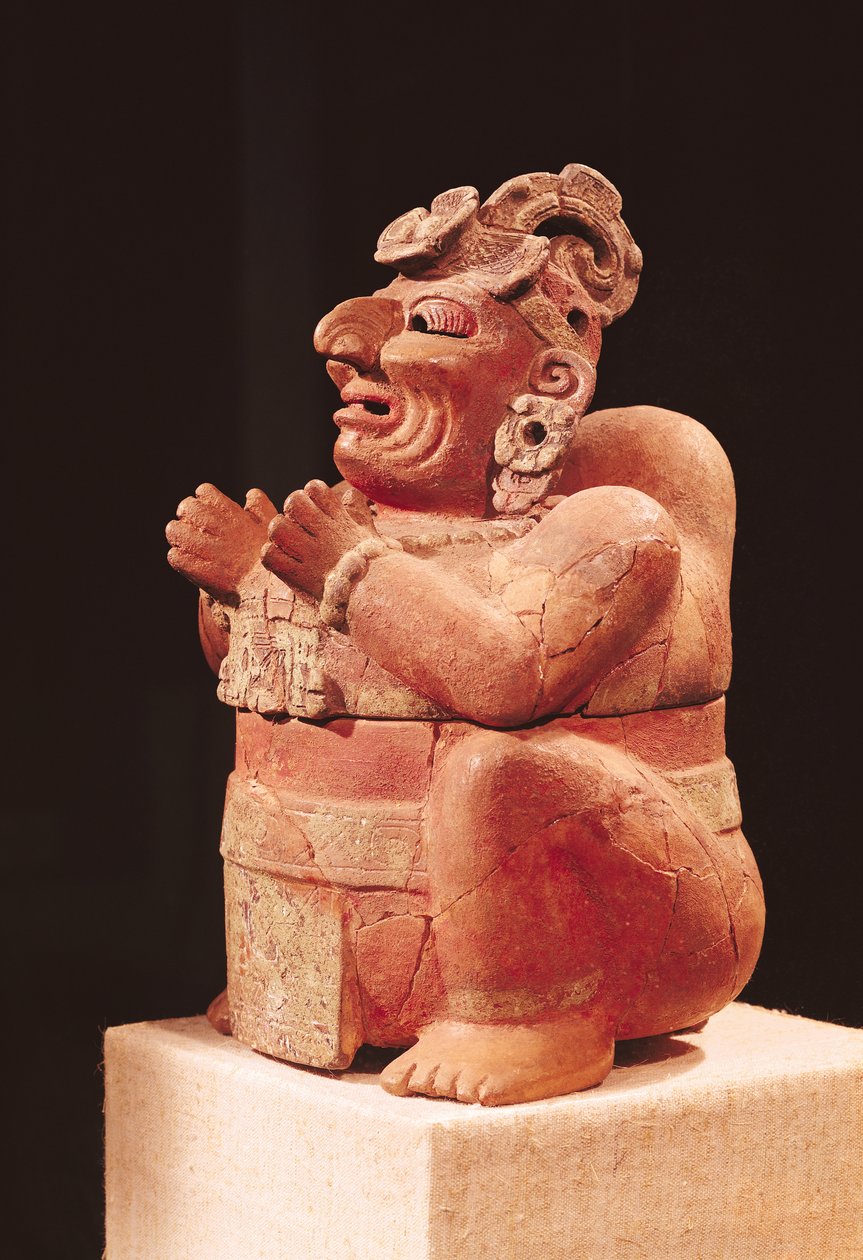 Incensário antropomórfico, da Guatemala, Período Clássico, 250-600 (terracota) de Mayan