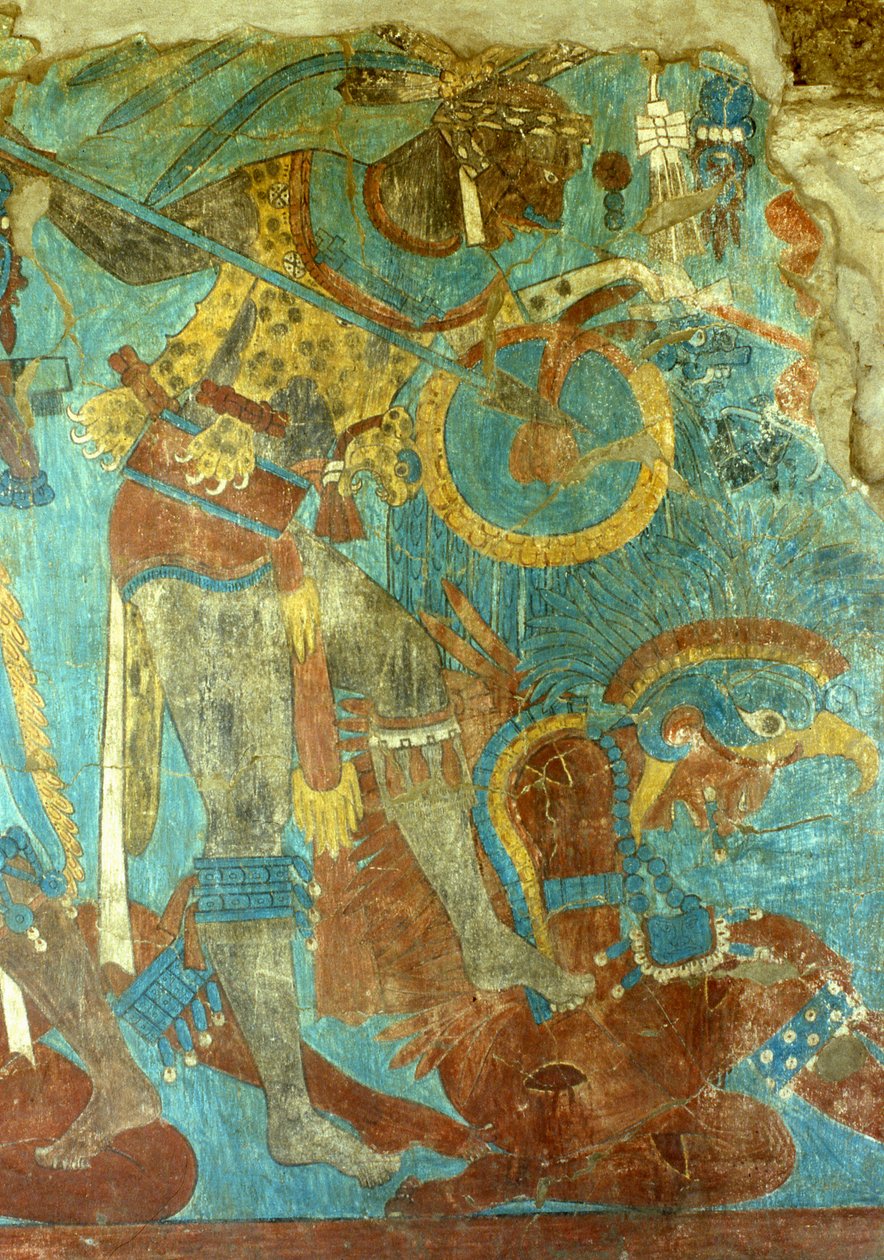 Batalha de Cacaxtla, período clássico tardio (mural) de Mayan