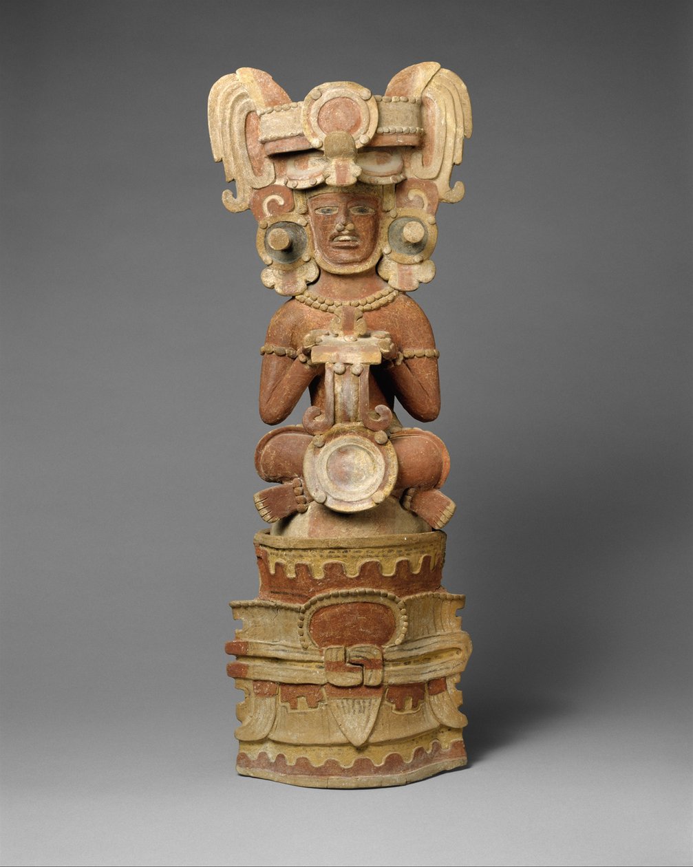 Incensário do Rei Sentado, Século IV (cerâmica) de Mayan