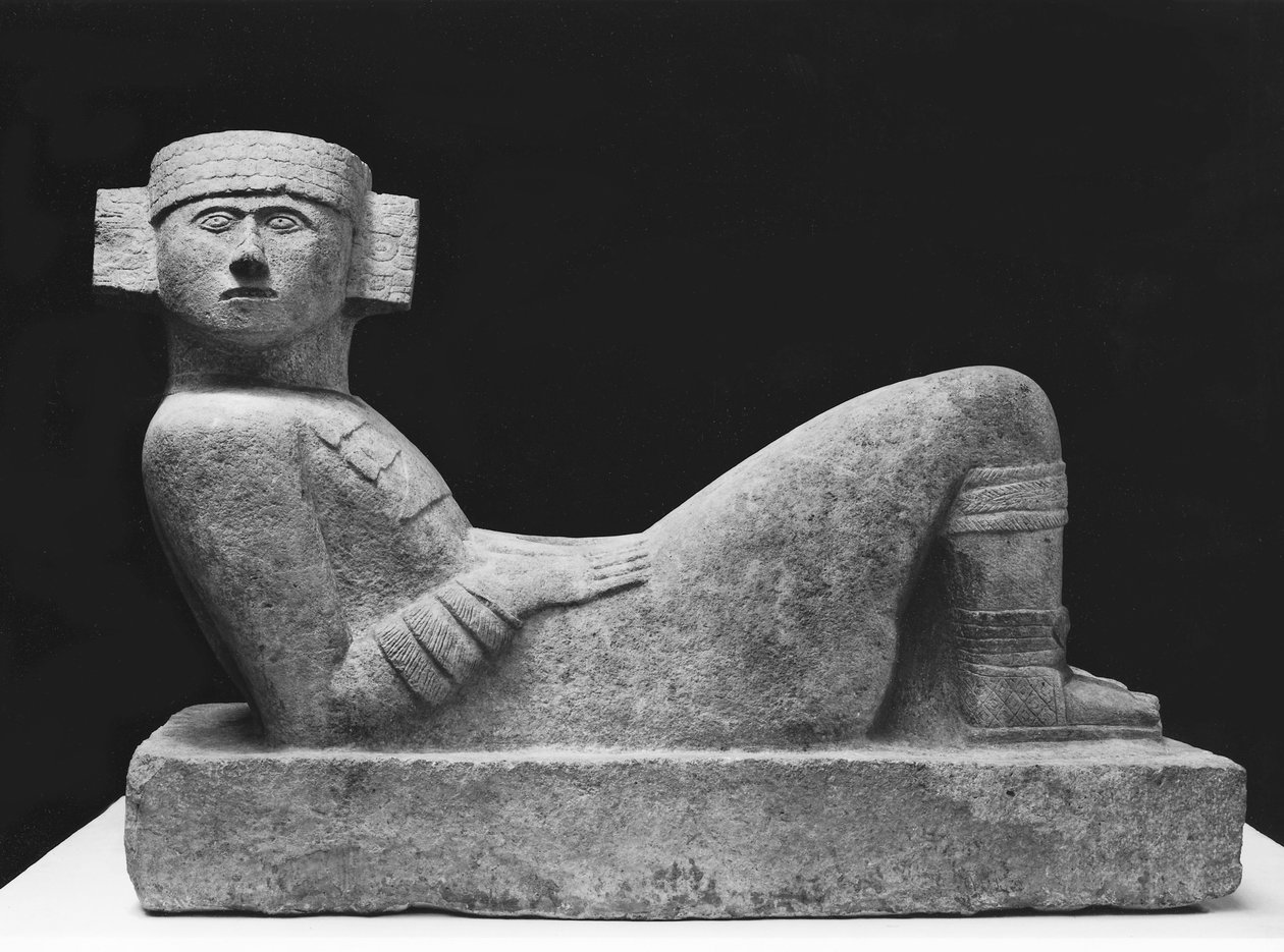 Chac-Mool, de Chichen-Itza, Yucatan, c.987-1185 aC (calcário) de Mayan