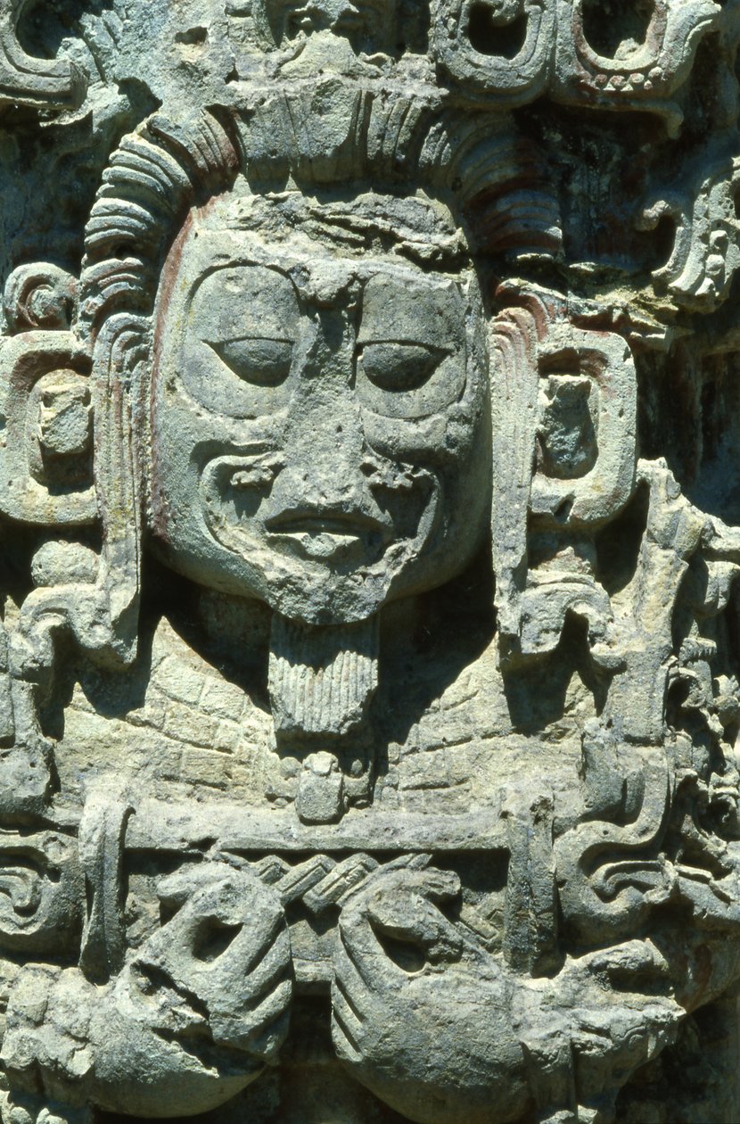 Copan Stela D. de Mayan