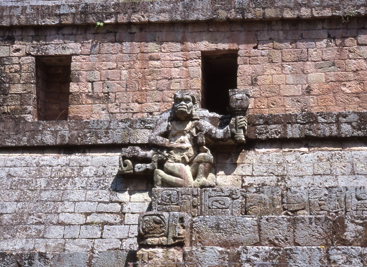 Copan West Court, período clássico tardio 600-900 dC de Mayan