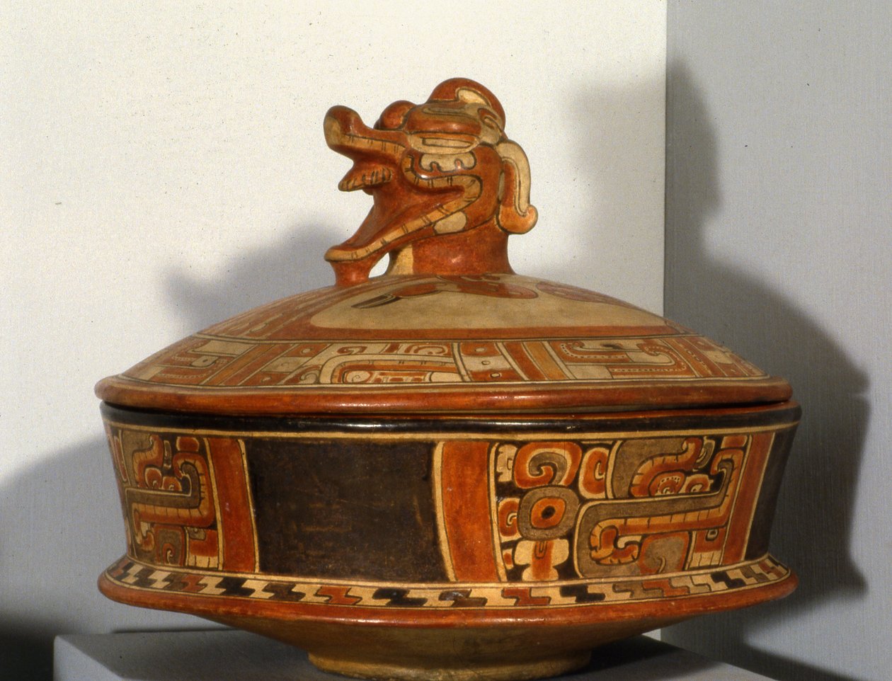 Navio Funerário, Mundo Perdido, Período Clássico Adiantado 300-600 dC (cerâmica) de Mayan